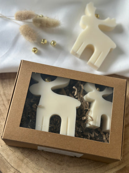 2er-Set Kerze "Elch" | Geschenkset