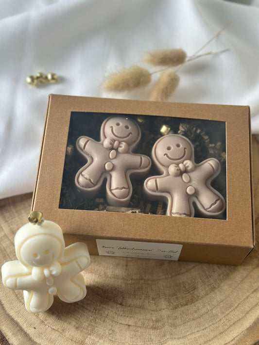 2er Set Kerze "Lebkuchenmann" | Geschenkset