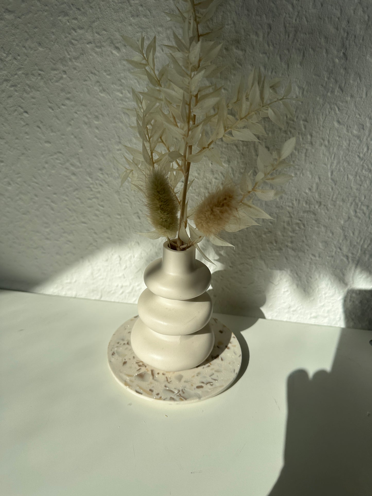 wavy ceramic vase