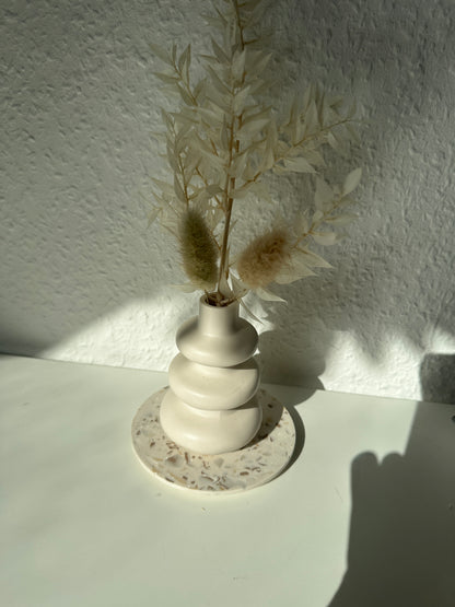 wavy ceramic vase